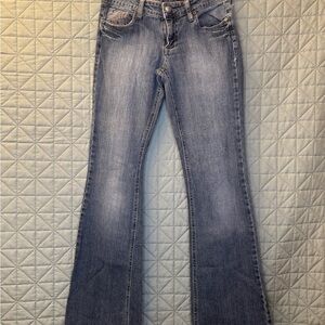Vintage Nine Rivets Slim Bootcut Women's stretch Jeans